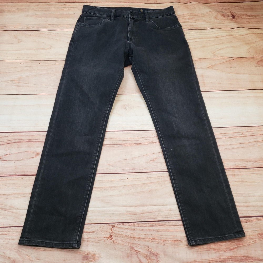 Roark Jeans Mens 32x29 Black Charcoal Straight Fit HWY 128 Denim 5 Pocket Casual
